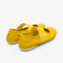 Camper Right Ballerinas Yellow - Womens Singapore JKFWEC-215